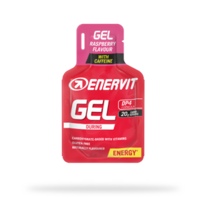 Enervit E.SPORT kofeiinigeeli 25 ml vadelma