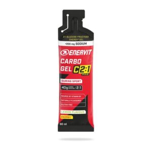 Enervit C2:1 energiahyytelö Carbo 60 ml sitruuna + natrium (200 mg)